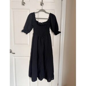 Cotton Puff Sleeve Dress